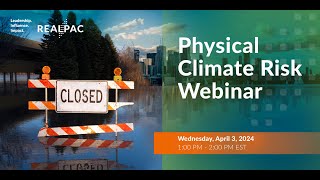 Physical Climate Risk – Webinar