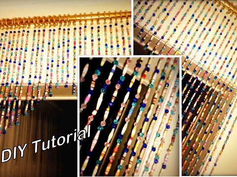 Video: How To Make Curtains From Beads With Your Own Hands