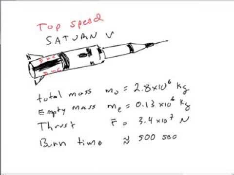 Periodisk tæt selvbiografi Top Speed of Saturn V Rocket Calculation - YouTube
