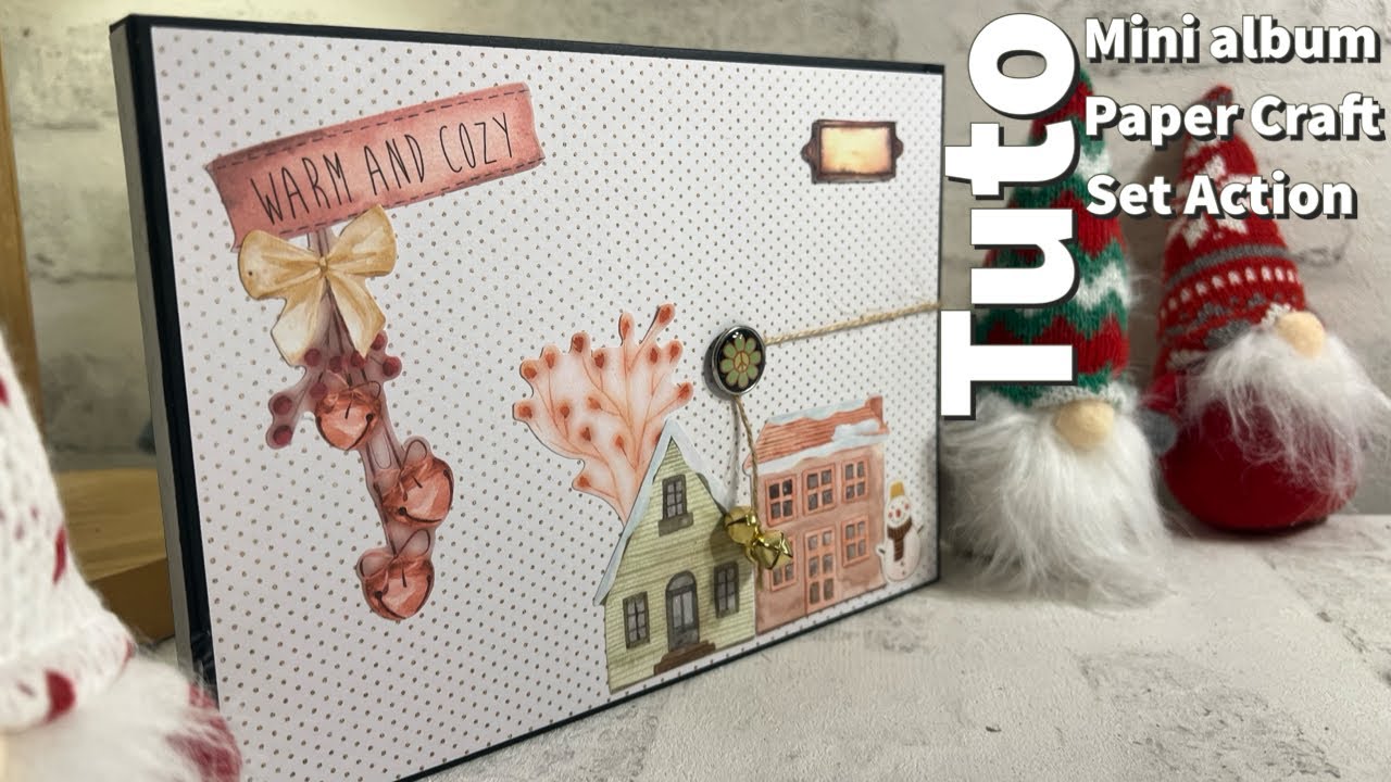 Scrapbooking, tuto complet du mini album avec un Paper Craft Set de