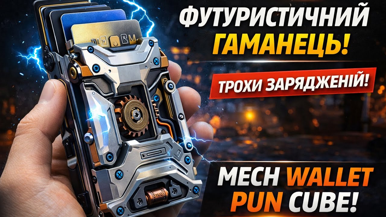 CARDHOLDER THAT REPLACES A WALLET! Mech Wallet PUN CUBE - YouTube