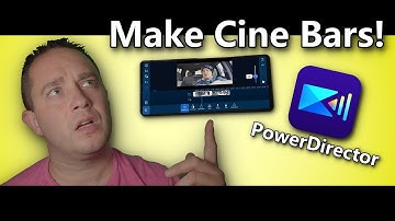Cine Bars Made Easy In PowerDirector The App - Cinematic Black Bars -