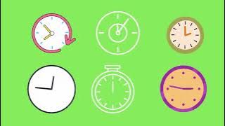 Download lagu green screen clock animation
