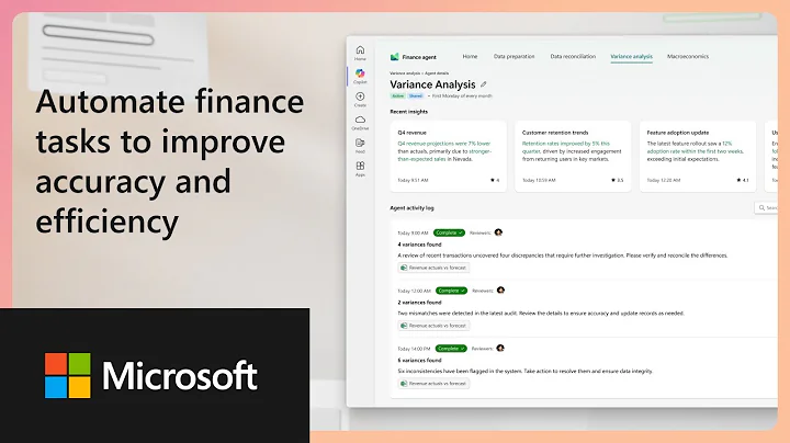 Microsoft 365 Finance agents 2025 Release Wave 2 Release Highlights