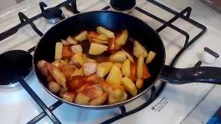 Жаренная картошка с салом! #7 Жаренная картошка с салом! #7
