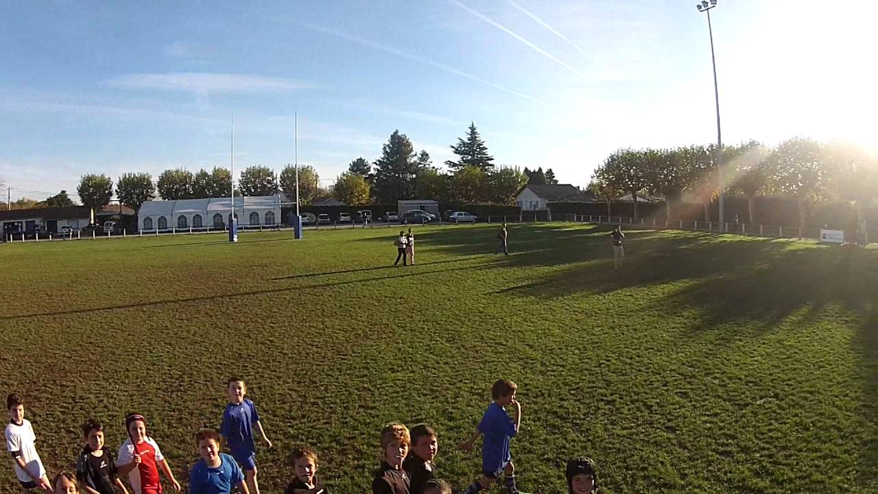 Ecole de rugby castillon la bataille (drone) YouTube
