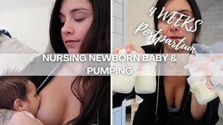 LETS TALK PUMPING AND NURSING NEWBORN | CO-SLEEPING STRUGGLES | 4 WEEKS PP