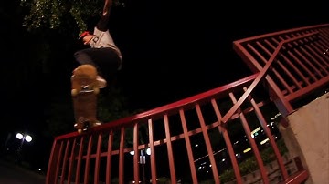 BIG CROOKED GRIND OUT TO RAIL