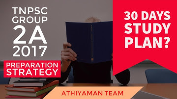 TNPSC Group 2A -30 Days Preparation Strategy/Study Plan
