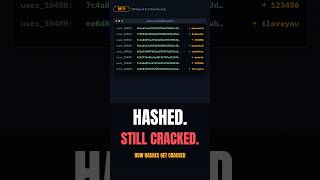 Your Password Was Hashed. It Still Got Cracked. #shorts