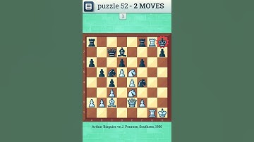 CHESS PUZZLE - 52 | Checkmate in two moves | Chess, Chess Strategy, Chess Game, Chess Puzzles