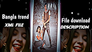 Ami Tomar Kachei Rakbo☺️Bangla Lo-Fi Song Xml File Video Editing In Alight Motion! JLR Tech Bangla