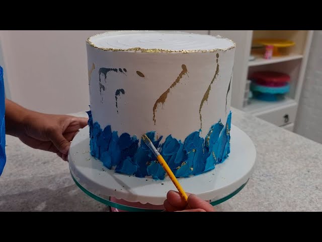 Blue Cakes - ♡ Bolo de andar Super delicado e feminino!