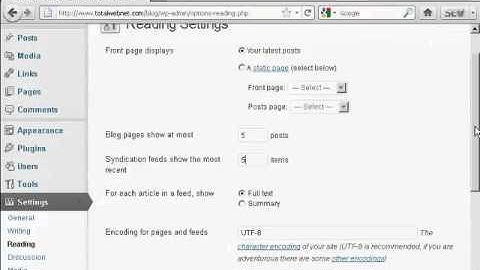 WordPress Tutorial 49 - How to Change The Number of Blog Posts That Is Shown On The Home Page.mp4