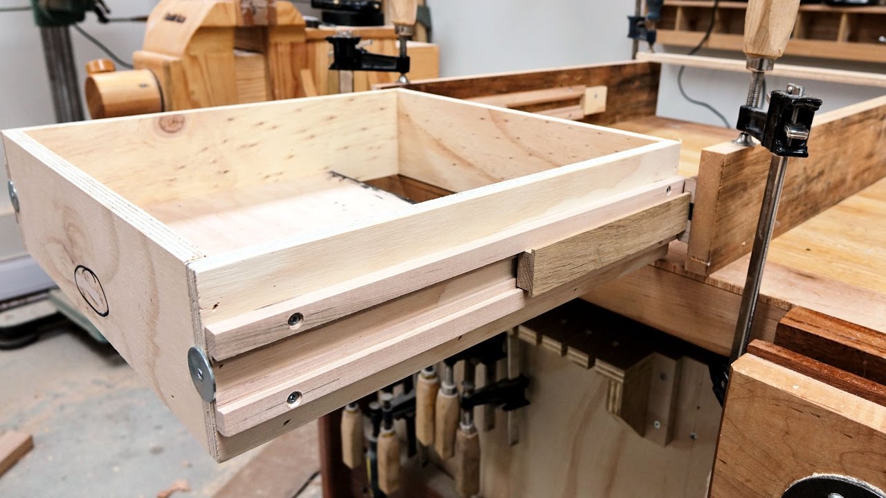 Wooden Full Extension Drawer Slides Experiment - YouTube