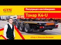 КРАТКИЙ ОБЗОР НА ПОЛУПРИЦЕП-КОНТЕЙНЕРОВОЗ  ТОНАР K4-U