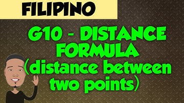 G10 - DISTANCE FORMULA (distance between two points)