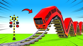踏切アニメ  あぶない電車 TRAIN 🚦 Fumikiri 3D Railroad Crossing Animation # train #2