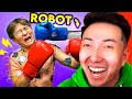 He Built a Robot That Teaches Him Boxing.. *FUNNY*