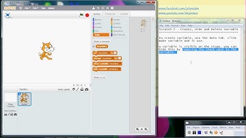 Scratch - Create, Hide And Delete Variable