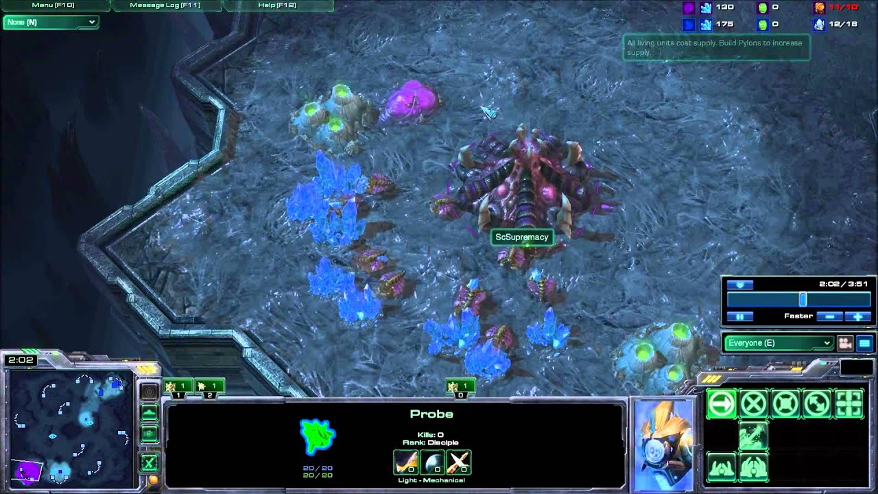 Cannon Rush Counter as Zerg