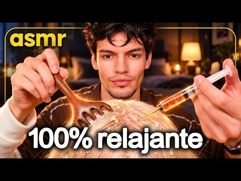ASMR SPANISH 😴 I GIVE YOU A HAIR SPA to SLEEP 💆‍♂️ | MOUTH SOUNDS and PAMPERING