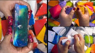 Triangular, cylinder and different shape blocks | CR: @ColourChalk @MaggieX_asmr @FrankW_asmr | ASMR