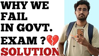 Why 90% Students Fail in Govt Exams 💔 | 5 Reasons+Real Solutions |Must Watch|#ssccgl