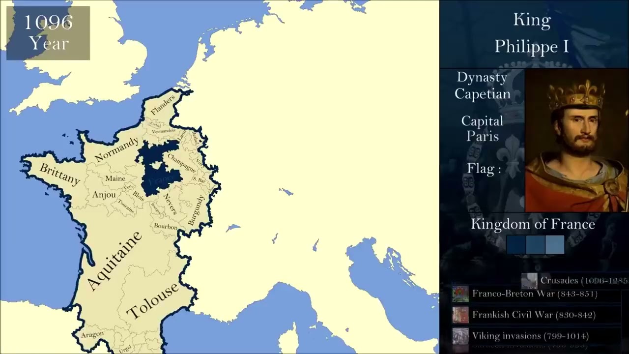 The History of France : Every Year [Danzig HD Mapper Reupload]