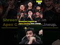 Shreeman Legend on Apex Gaming New Lineup 😱 #jonathangaming #shreemanlegend