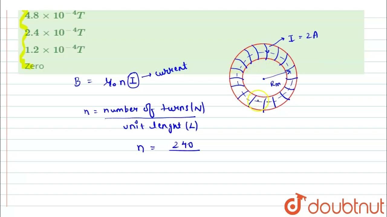 For Toroid Of Mean Radius 20 Cm Turns 240 And A Current Of 2A What for-toroid-of-mean-radius-20-cm-turns-240-and-a-current-of-2a-what