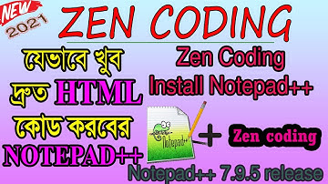 How to use ZenCoding in notepad++ bangla tutorialUse and Install Zen Coding for notepad++ZenCoding
