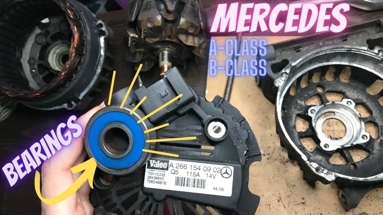 Valeo A2661540902 alternator generator replaced the bearings Mercedes A class W169 and B class W245