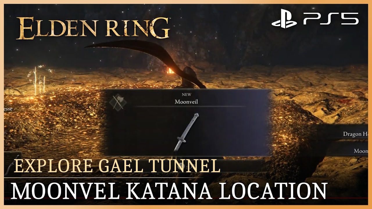 Moonveil Katana Location & Exploring Gael Tunnel Elden Ring YouTube