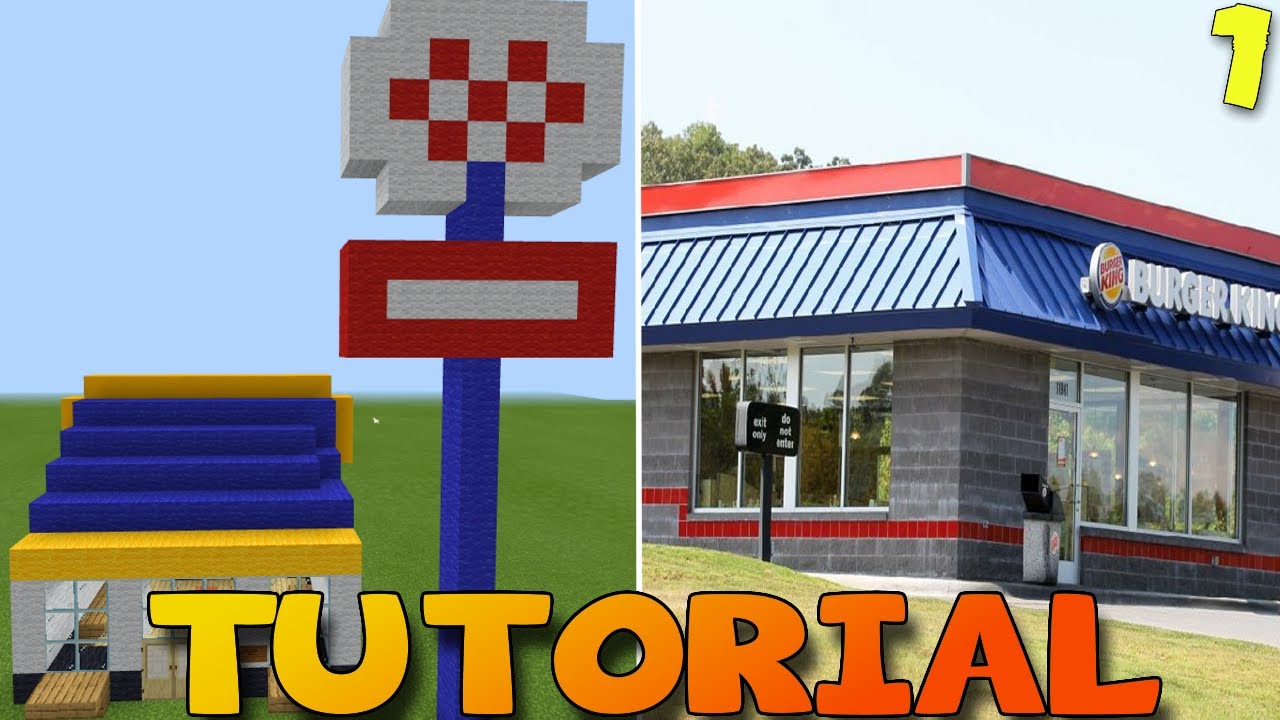 Minecraft Tutorial: How To Make A Burger King Restaurant 2020 Tutorial