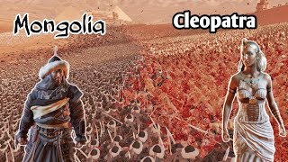 The Clash Between 100,000 Mongolian Warriors and Cleopatra's Army - Ultimate Epic Battle Simulator screenshot 4