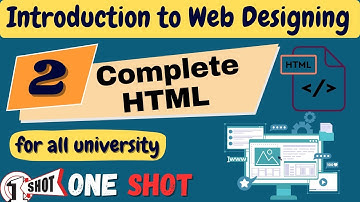 Introduction to HTML | Introduction to Web Designing | All Universities | B.Tech/BCA/Diploma CS