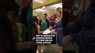 Student saves choking classmate during lunch