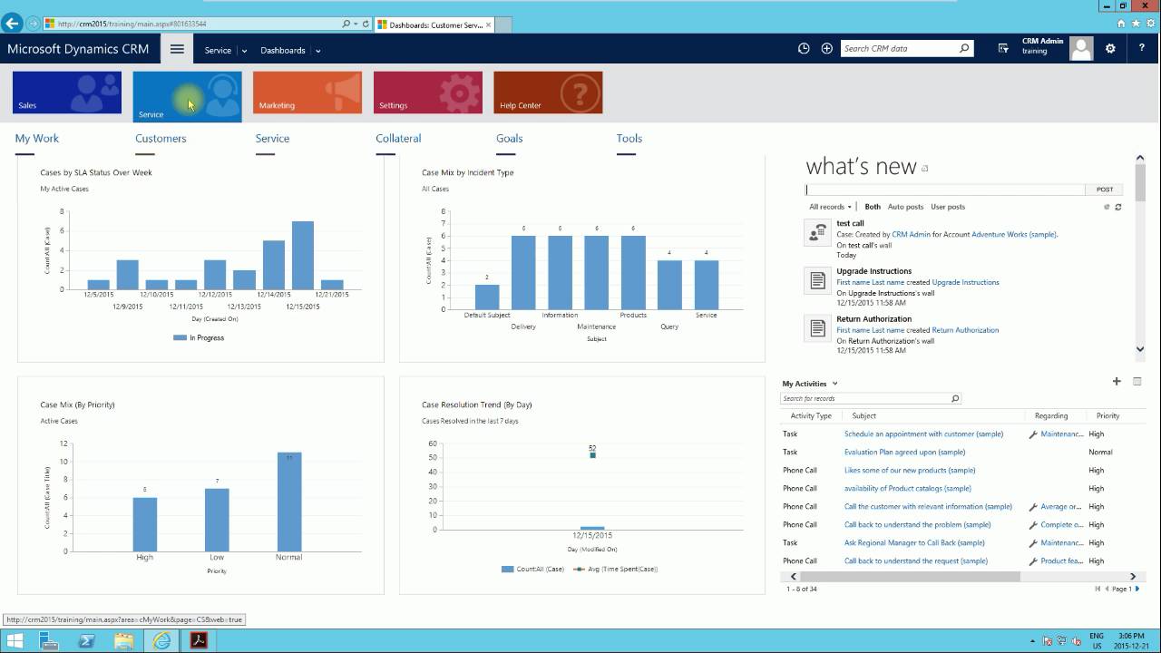 Manage Service Cases In Microsoft Dynamics Crm 2016 Part 1 Youtube