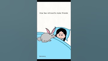 How two introverts make friends 🥹| peezyweezyy | Shorts #funny #introvert #animation #friends