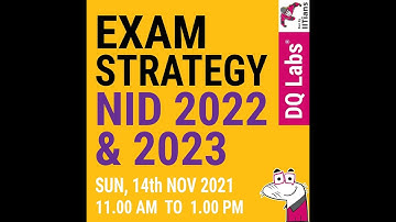 Exam Strategy NID 2022 & 2023