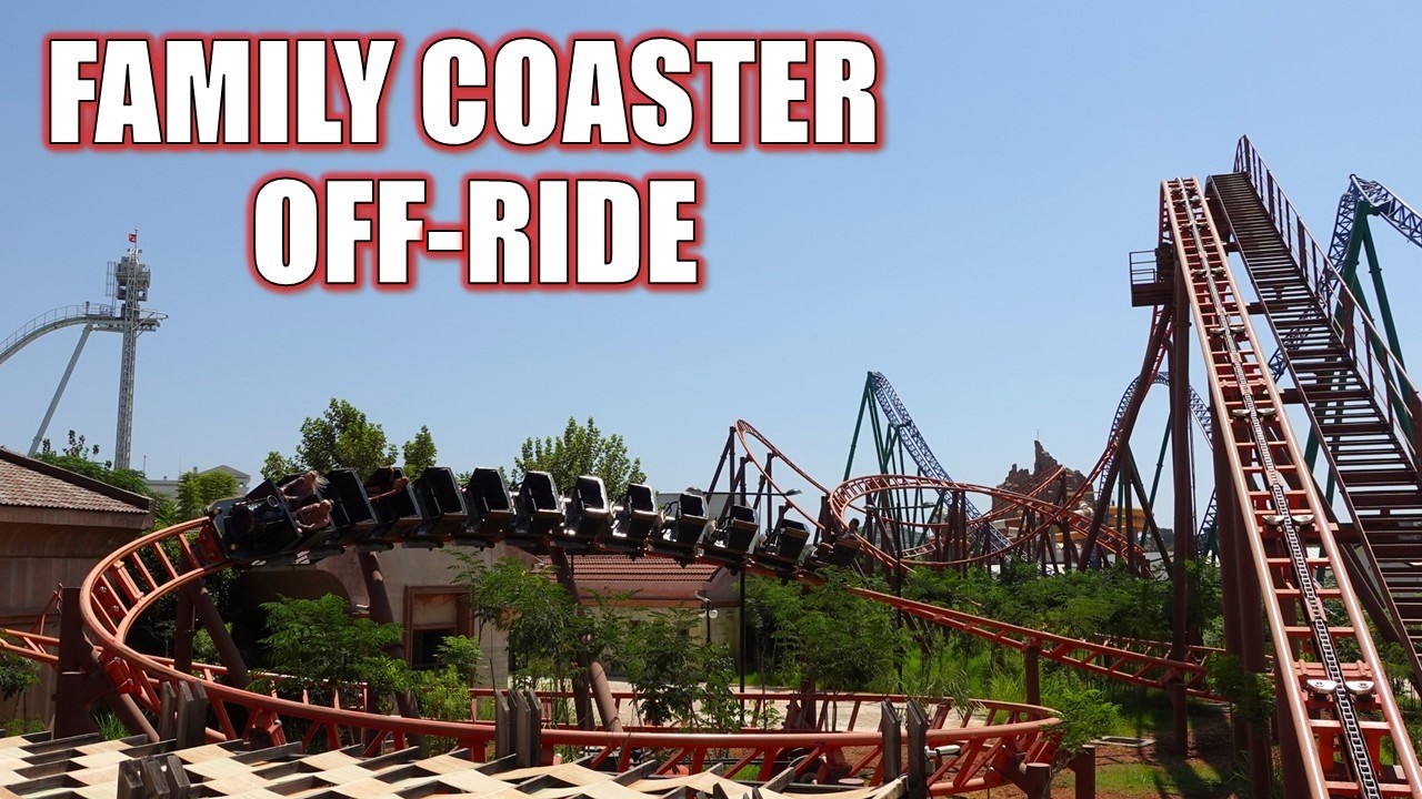 Видео с семейных американских горок (60 кадров в секунду), семейные американские горки Land of Le...