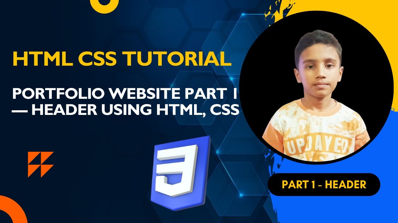 🧩 Portfolio Website from Scratch (Part 1) — Build the Header with HTML ...