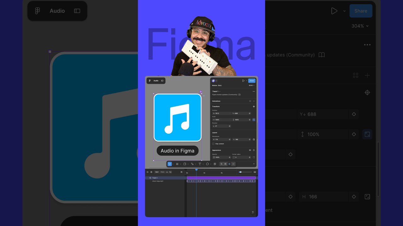 Add audio to your Figma Motion timeline