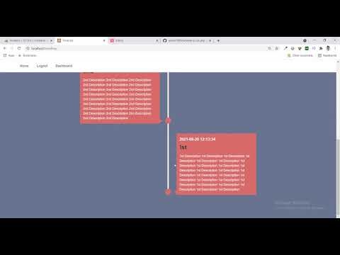 Vertical Timeline with CSS JS and PHP with Admin Panel Free Code