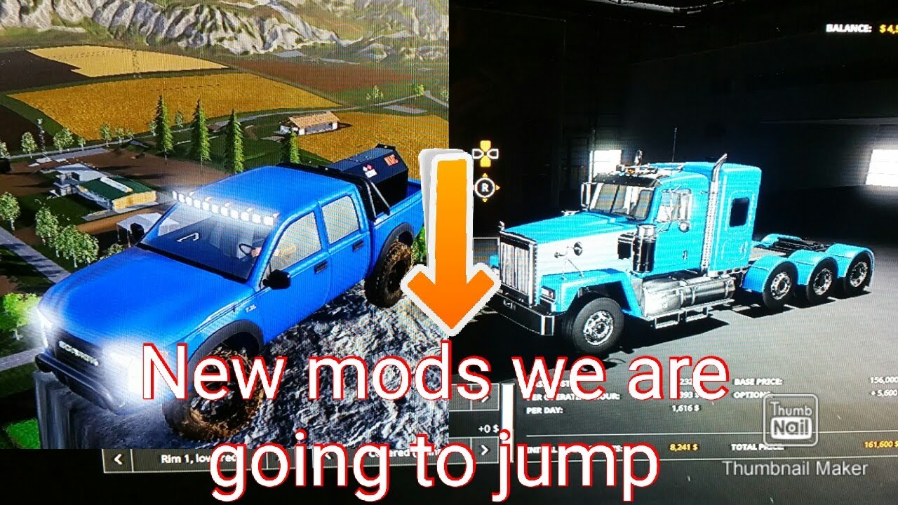 New Mods in Farming Simulator and we are going to be jumping them off a mountain. - YouTube