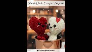 Corazón amigurumi: patrón gratis de Crochet nº 83301