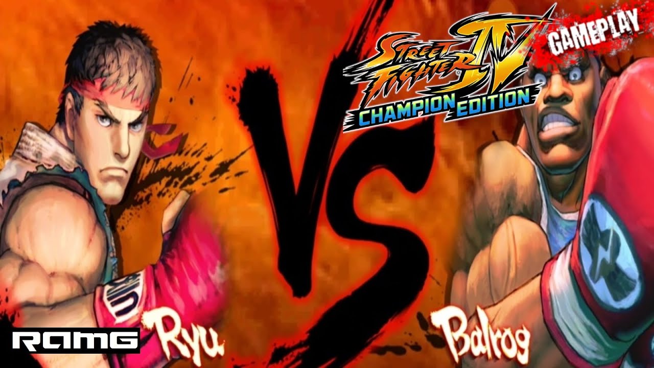 Balrog Vs Ryu Street Fighter IV Champion Edition: Ryu Vs. Balrog | HD | 60 FPS ...