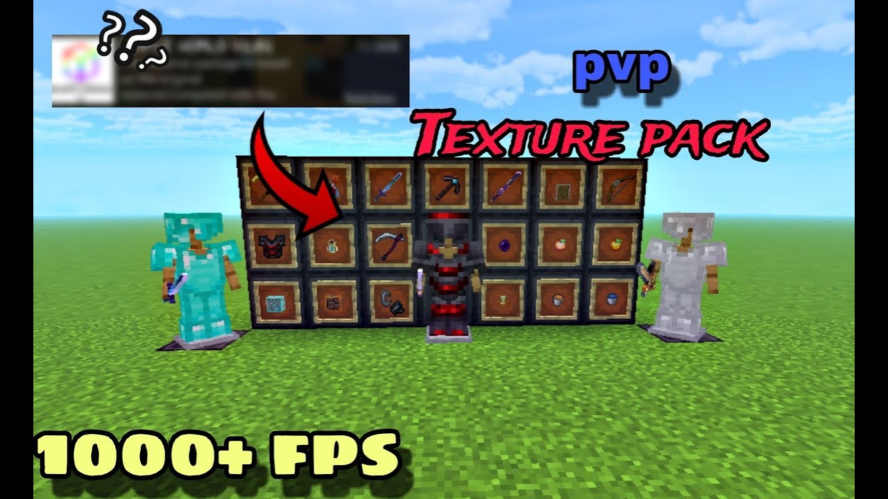 Best pvp texture Pack for mcpe 😱 Minecraft pe - YouTube