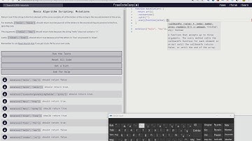 Basic Algorithm Scripting: Mutations